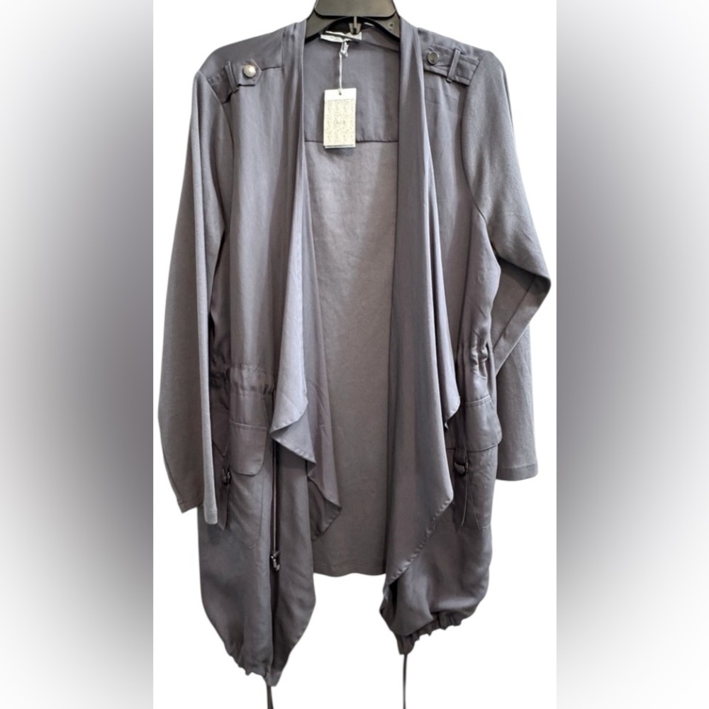New With Tags—Dalia Greyish/Blue Lightweight Jacket—Size 1X